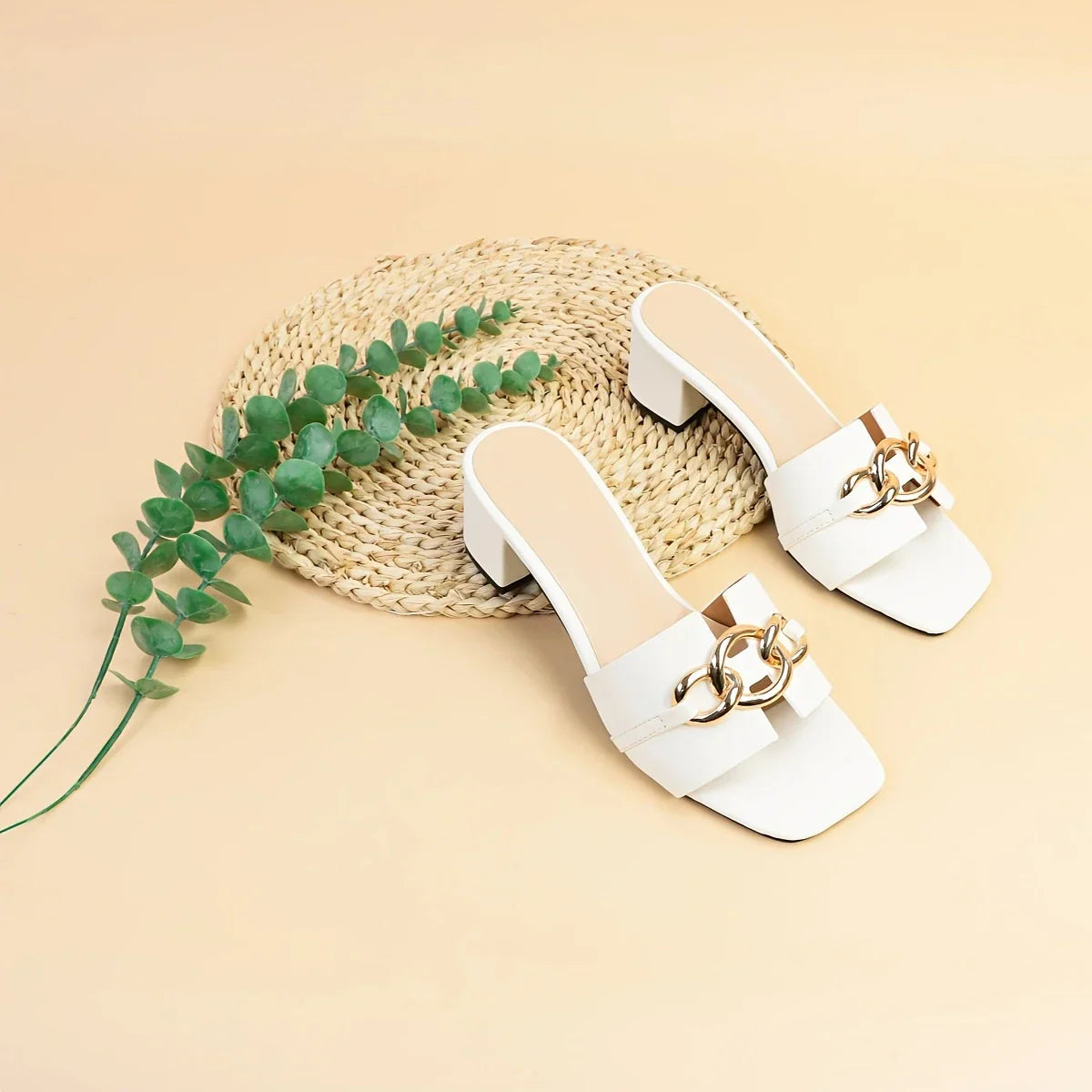White Petal Heel